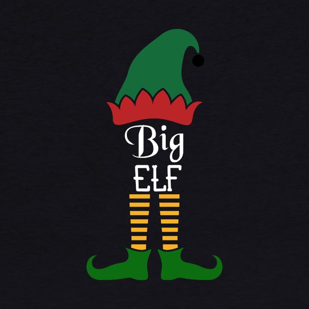 Big Elf Matching Family Group Christmas Party Pajama by Gufbox